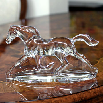 お得新品■バカラ　　「トロイカ」　　馬　　　〈同梱対象商品〉 クリスタルガラス