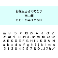 ボンドストリートの贈り物 エッチングサービス 和文フォント：３